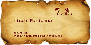 Tisch Marianna névjegykártya